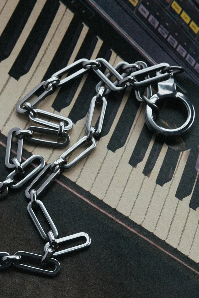Stainless Steel Holding It All Together Paperclip Chain with Cuff Keeper Air Anchor Bracelets Stainless Steel Holding It All Together Paperclip Chain with Cuff Keeper Air Anchor Bracelets