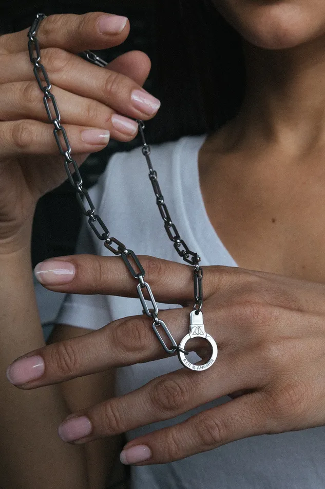 Stainless Steel Holding It All Together Paperclip Chain with Cuff Keeper Air Anchor Bracelets Stainless Steel Holding It All Together Paperclip Chain with Cuff Keeper Air Anchor Bracelets