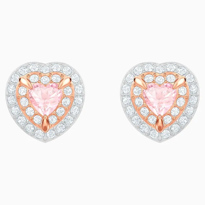 SwarovskiOne Stud Pierced EarringsMultiColored RoseGold ToneOne Size Swarovski Earrings SwarovskiOne Stud Pierced EarringsMultiColored RoseGold ToneOne Size Swarovski Earrings