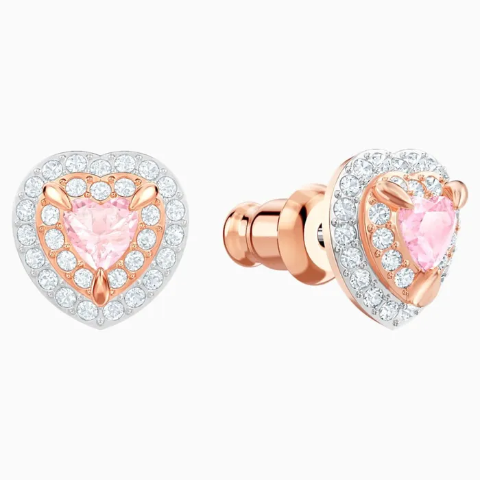 SwarovskiOne Stud Pierced EarringsMultiColored RoseGold ToneOne Size Swarovski Earrings SwarovskiOne Stud Pierced EarringsMultiColored RoseGold ToneOne Size Swarovski Earrings