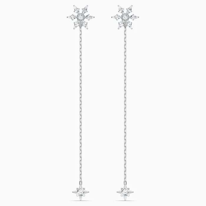 Swarovski Swarovski Magic Chain Pierced Earrings White One Size Earrings Swarovski Swarovski Magic Chain Pierced Earrings White One Size Earrings