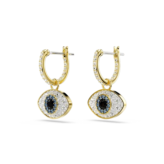 Swarovski Symbolica Drop Earrings Evil Eye Blue Goldtone plated Swarovski Earrings