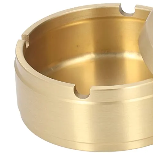 Vintage Ashtray Widely Used Decorative Gold Ashtray Brass Sturdy Durable for Family L Dropshipped via Social Commerce Network Necklaces