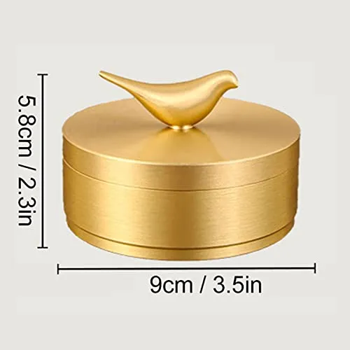 Vintage Ashtray Widely Used Decorative Gold Ashtray Brass Sturdy Durable for Family L Dropshipped via Social Commerce Network Necklaces