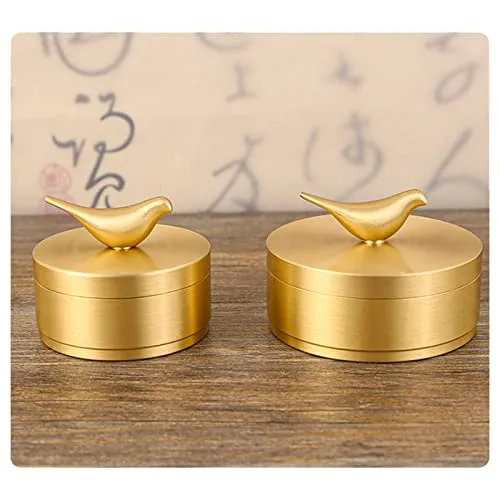 Vintage Ashtray Widely Used Decorative Gold Ashtray Brass Sturdy Durable for Family L Dropshipped via Social Commerce Network Necklaces