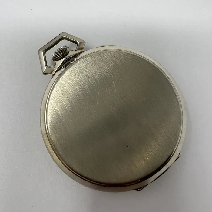 Waltham Waltham 14K White Gold Vintage Pocket Watch with 19 Jewels Watches