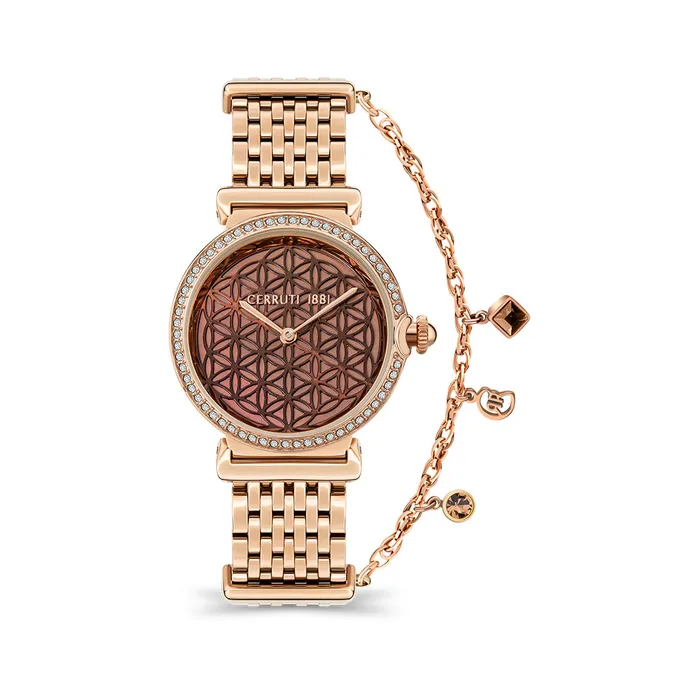 Watches Cerruti Cerruti Corniglia Womens Rose Gold Analog Watch