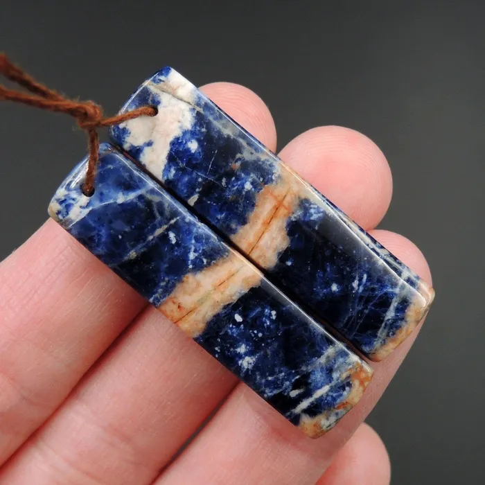 African Orange Sodalite Rectangle Cabochon Cab Pair Drilled Matched Earrings Bead Pair Natural Stone E2592 Intrinsic Trading Earrings African Orange Sodalite Rectangle Cabochon Cab Pair Drilled Matched Earrings Bead Pair Natural Stone E2592 Intrinsic Trading Earrings