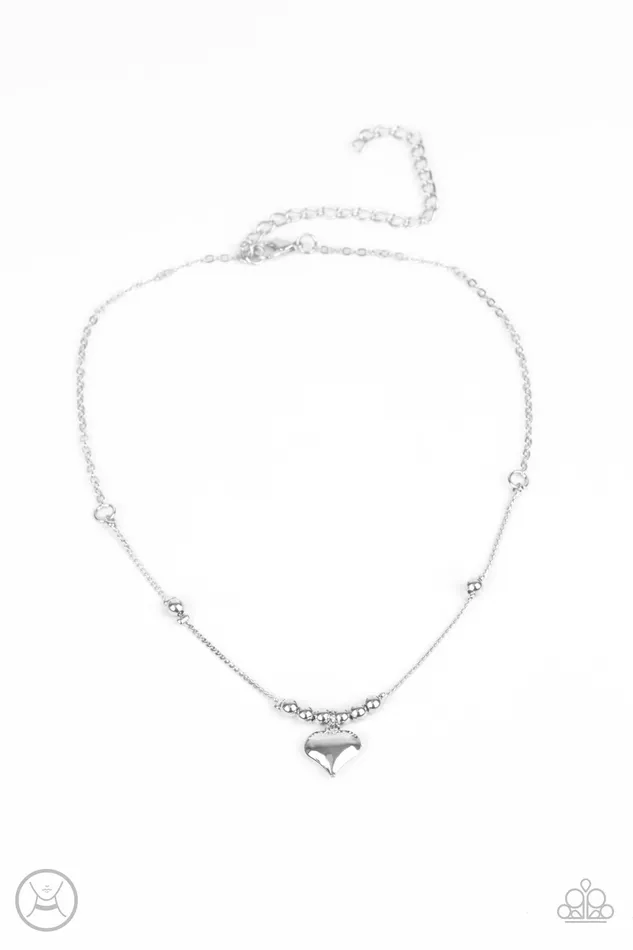 All Eyes On U Jewelry Paparazzi Accessories Necklaces Casual Crush Silver Paparazzi Necklace