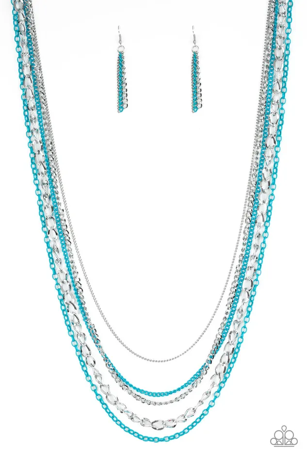 All Eyes On U Jewelry Paparazzi Accessories Necklaces Industrial Vibrance Blue Paparazzi Necklace All Eyes On U Jewelry Paparazzi Accessories Necklaces Industrial Vibrance Blue Paparazzi Necklace