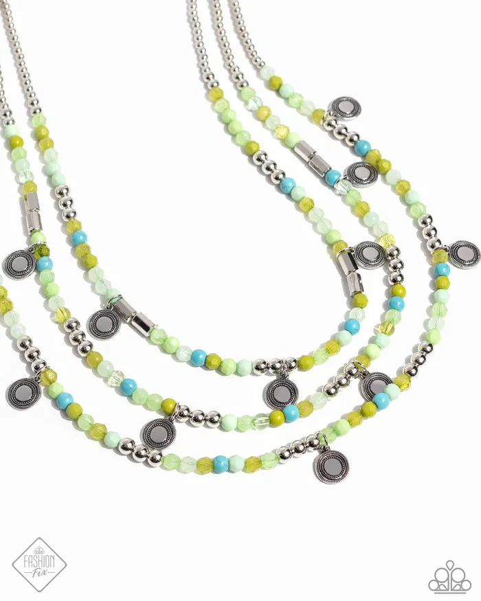 All Eyes On U Jewelry Paparazzi Accessories Necklaces Piquant Pattern Green Paparazzi Necklace All Eyes On U Jewelry Paparazzi Accessories Necklaces Piquant Pattern Green Paparazzi Necklace