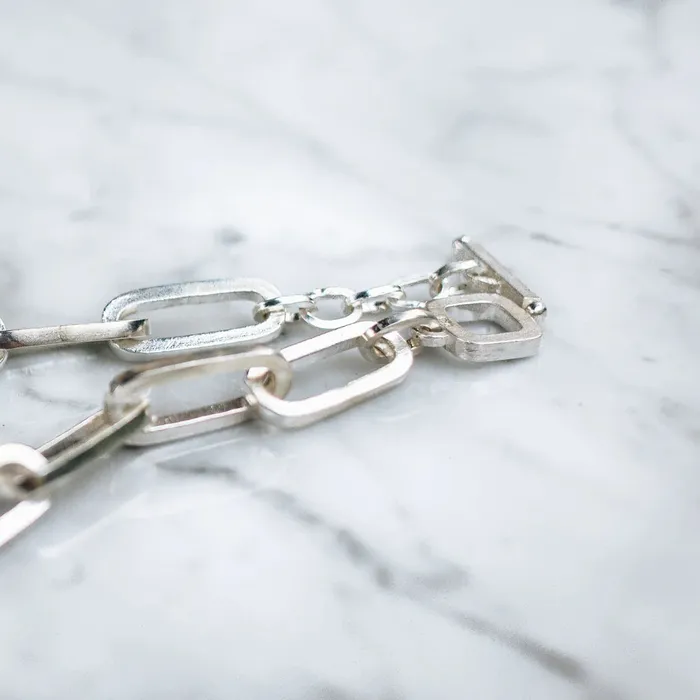 BIG CHAIN LINK NECKLACE 925 STERLING JewelryLab Necklaces