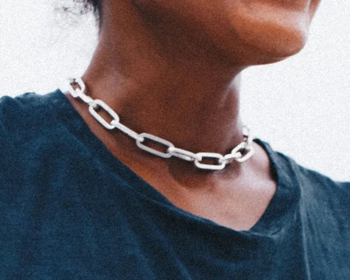 BIG CHAIN LINK NECKLACE 925 STERLING JewelryLab Necklaces