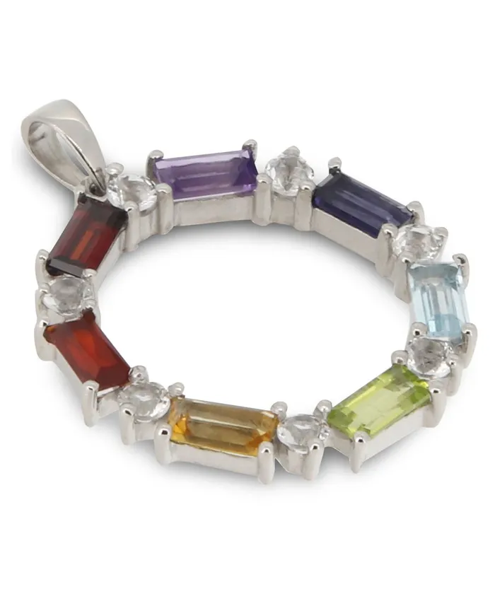 Buddha Groove Chakra Wheel of Balance Gemstone Sterling Pendant Necklaces