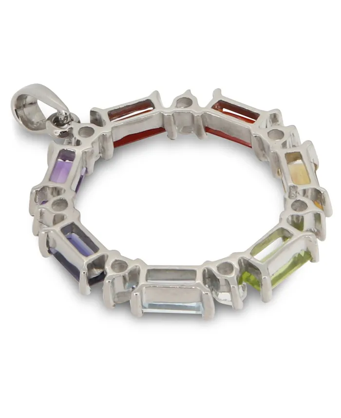 Buddha Groove Chakra Wheel of Balance Gemstone Sterling Pendant Necklaces