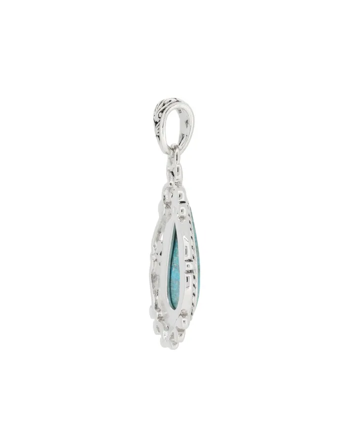 Buddha Groove Necklaces Sterling Silver Chrysocolla Pendant