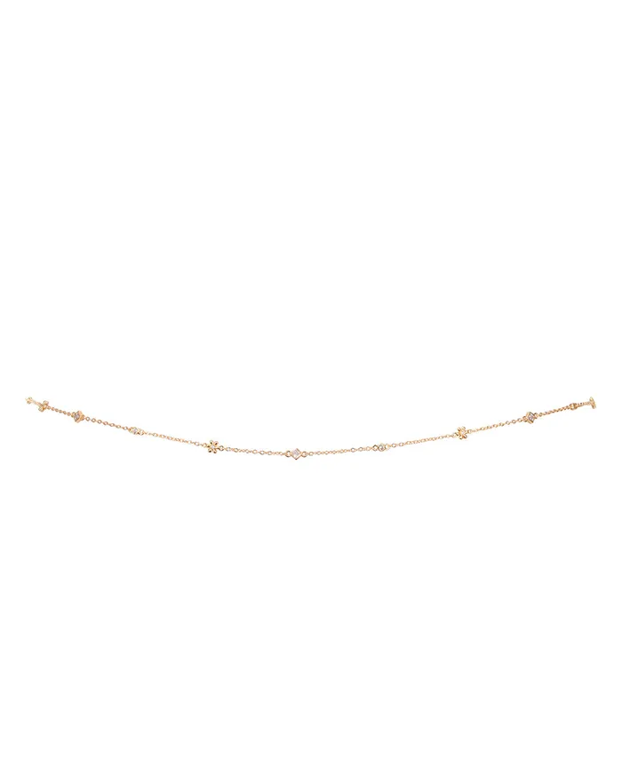 Daisy Charm Belly Chain Gold Luv Aj Charm Necklaces