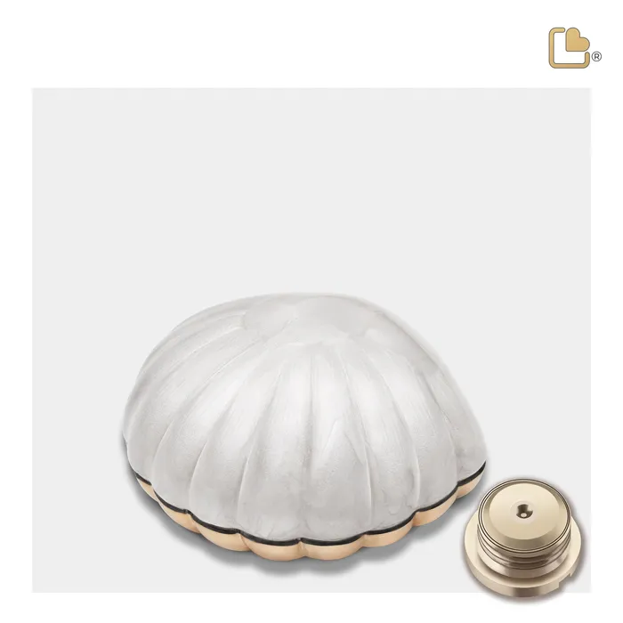 Earrings LoveUrns Keepsake Shell Pearl Cremation Urn Earrings LoveUrns Keepsake Shell Pearl Cremation Urn