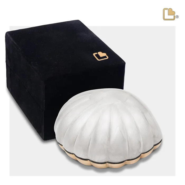 Earrings LoveUrns Keepsake Shell Pearl Cremation Urn Earrings LoveUrns Keepsake Shell Pearl Cremation Urn