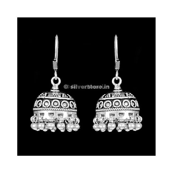 Earrings silversrorein 925 Silver Jhumka Earring