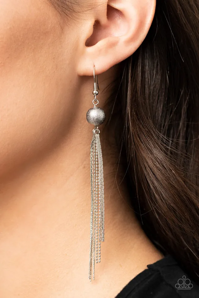 Earrings SLEEKing Revenge Silver Paparazzi Earrings All Eyes On U Jewelry Paparazzi Accessories
