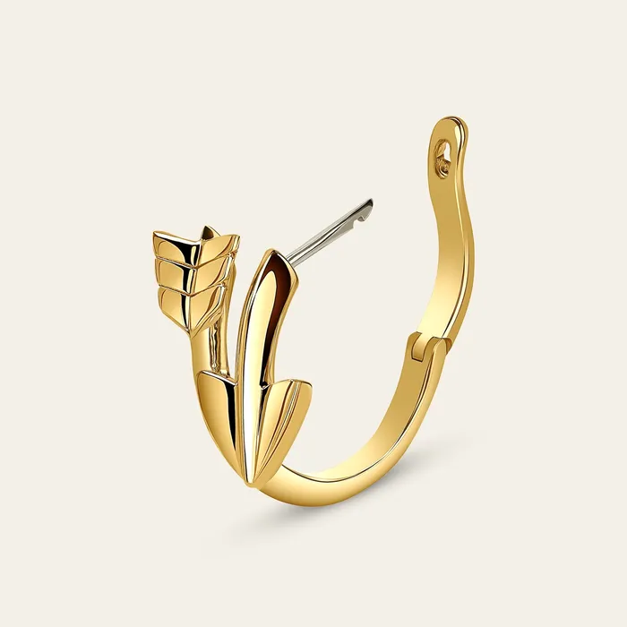 Earrings Super Arrow Earrings Hand crafted in 18k yellow gold