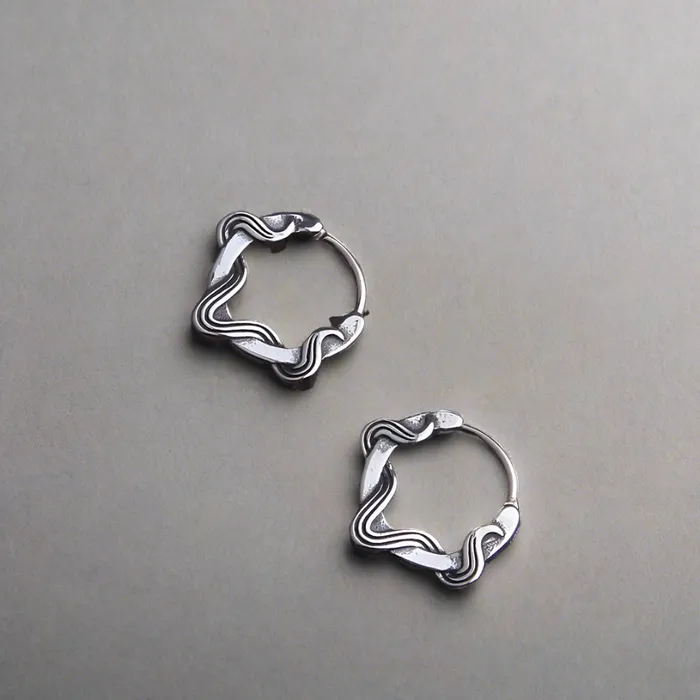 Earrings Viking Trinkets Weaves Of Sif Stainless Steel Earrings