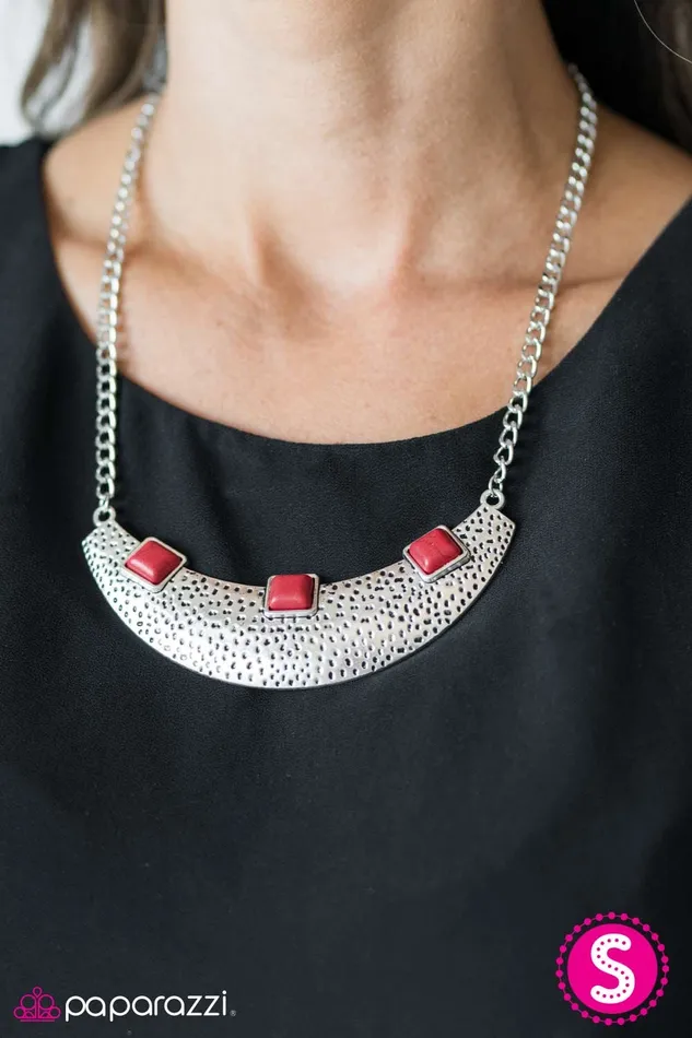 Fierce Fascination Red Paparazzi Necklace All Eyes On U Jewelry Paparazzi Accessories Necklaces