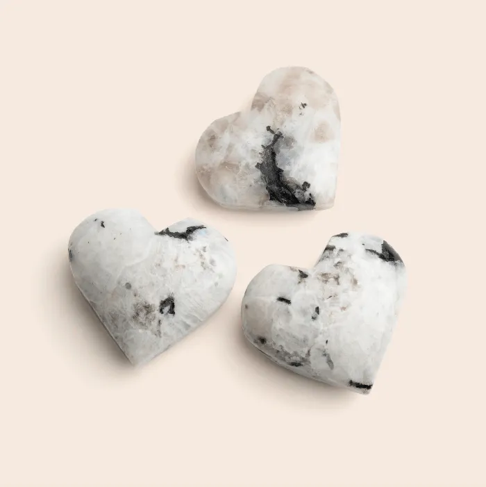 Gemlet Necklaces Heart Palm Stone