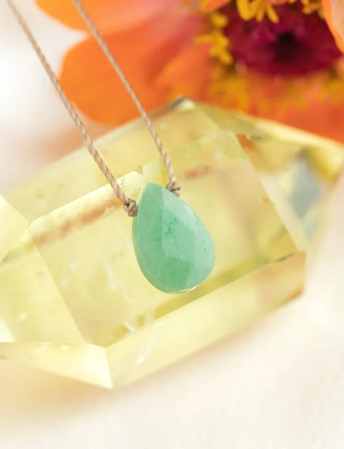 Green Aventurine SoulFull of Light Necklace for Healing SoulKu Necklaces