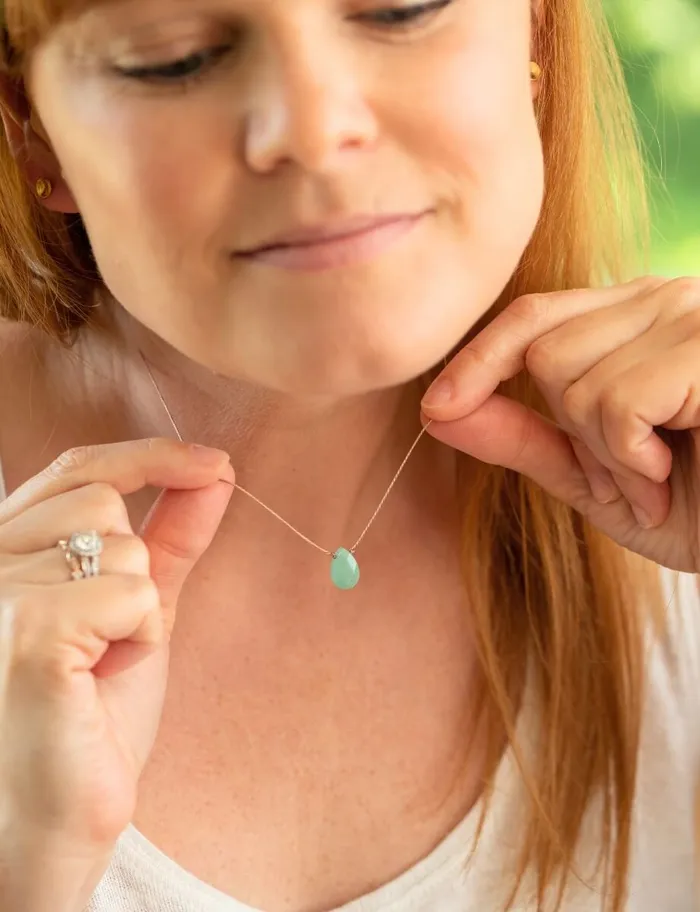 Green Aventurine SoulFull of Light Necklace for Healing SoulKu Necklaces