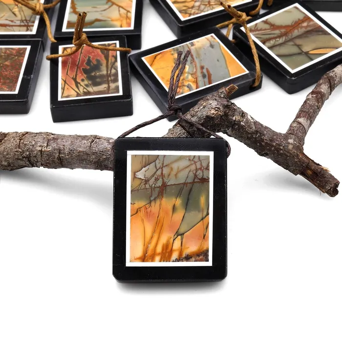 Intrinsic Trading Intarsia Pendant Natural Red Creek Jasper W Black Onyx Inlay Frame Side Drilled Rectangle Pendant A5 Necklaces Intrinsic Trading Intarsia Pendant Natural Red Creek Jasper W Black Onyx Inlay Frame Side Drilled Rectangle Pendant A5 Necklaces