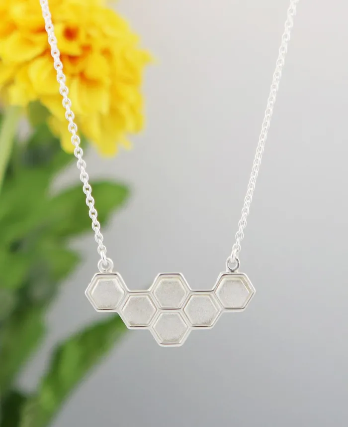 Just Bee Honeycomb Necklace Buddha Groove Necklaces