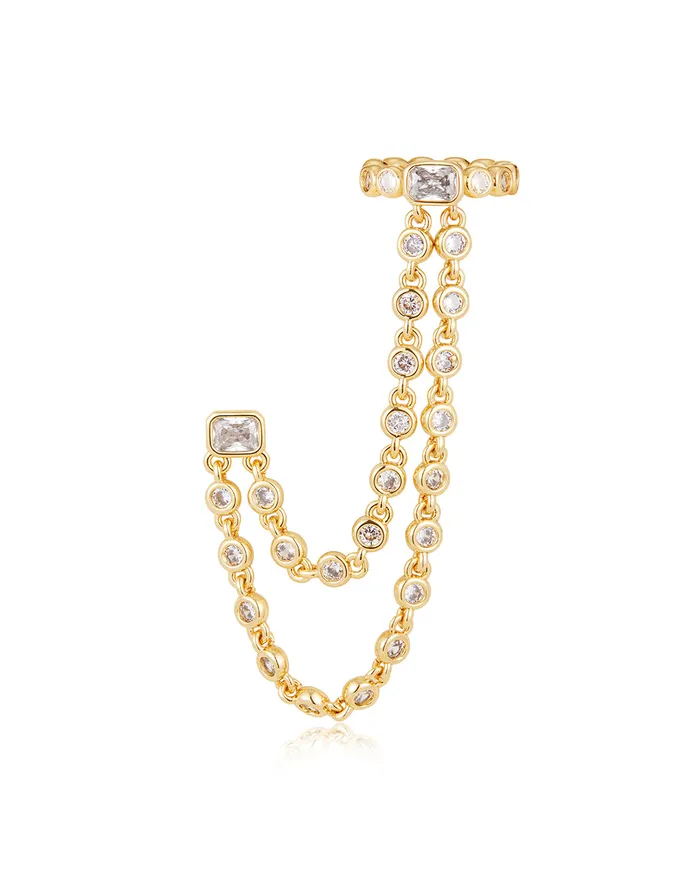 Luv Aj Earrings The Chloe Chain Ear Cuff Set