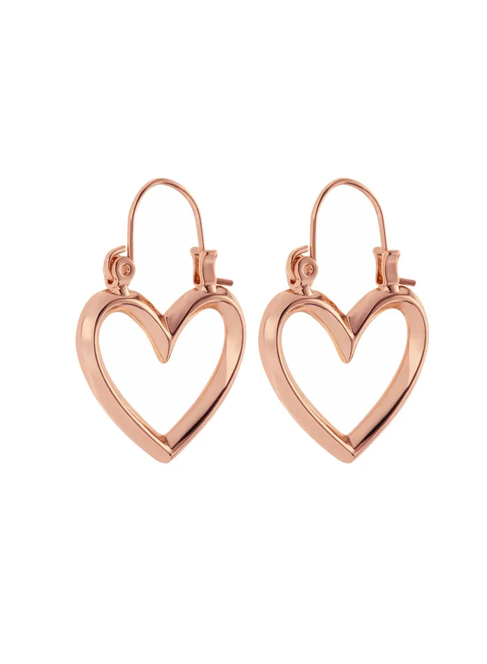 Luv Aj PreStyled Sets Mini Heartbreaker Hoops Rose Gold