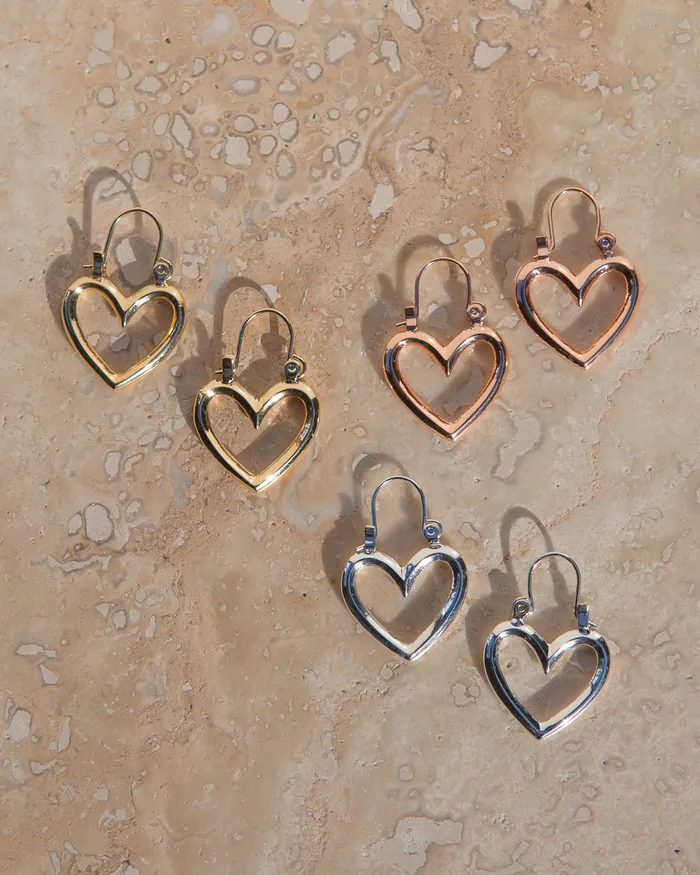Luv Aj PreStyled Sets Mini Heartbreaker Hoops Rose Gold