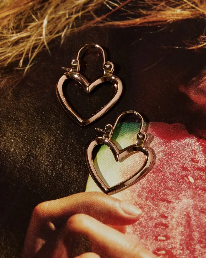 Luv Aj PreStyled Sets Mini Heartbreaker Hoops Rose Gold