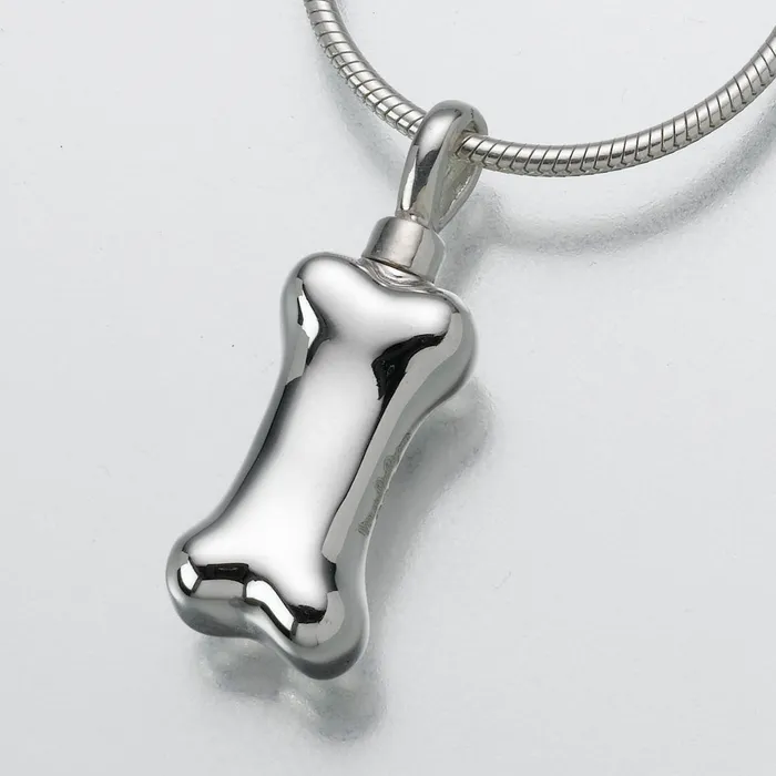 Madelyn Sterling Silver Dog Bone Pendant Cremation Jewelry Necklaces