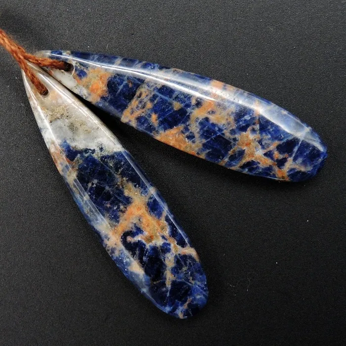 Natural African Orange Sodalite Earring Pair Teardrop Cabochon Cab Pair Drilled Matched Earrings Bead Pair Natural Stone E3225 Intrinsic Trading Earrings Natural African Orange Sodalite Earring Pair Teardrop Cabochon Cab Pair Drilled Matched Earrings Bead Pair Natural Stone E3225 Intrinsic Trading Earrings