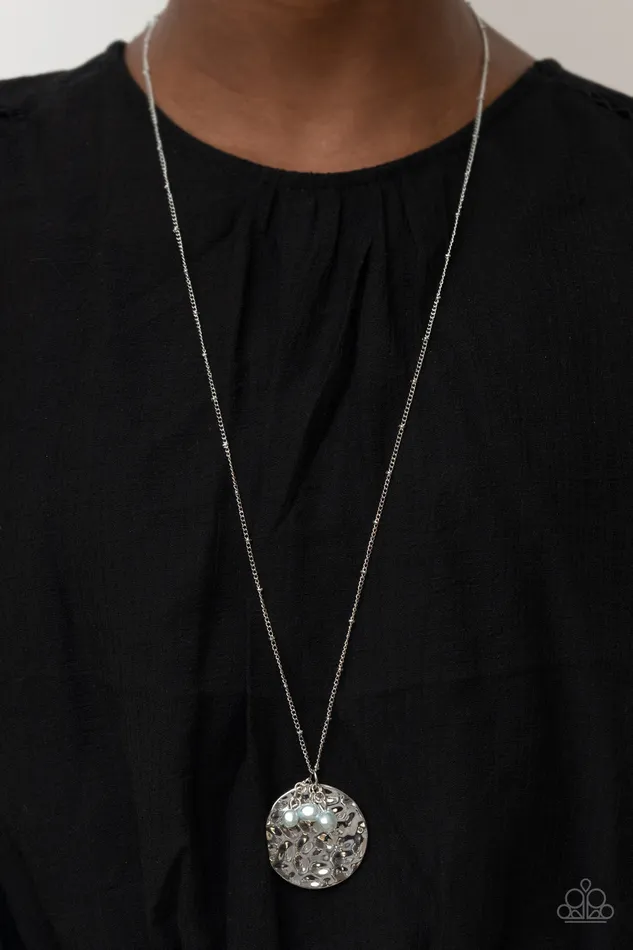 Necklaces All Eyes On U Jewelry Paparazzi Accessories Seaside Shimmer Blue Paparazzi Necklace