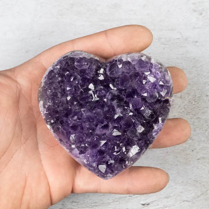 Necklaces Amethyst Heart 292 g 80x77mm InnerVision Crystals