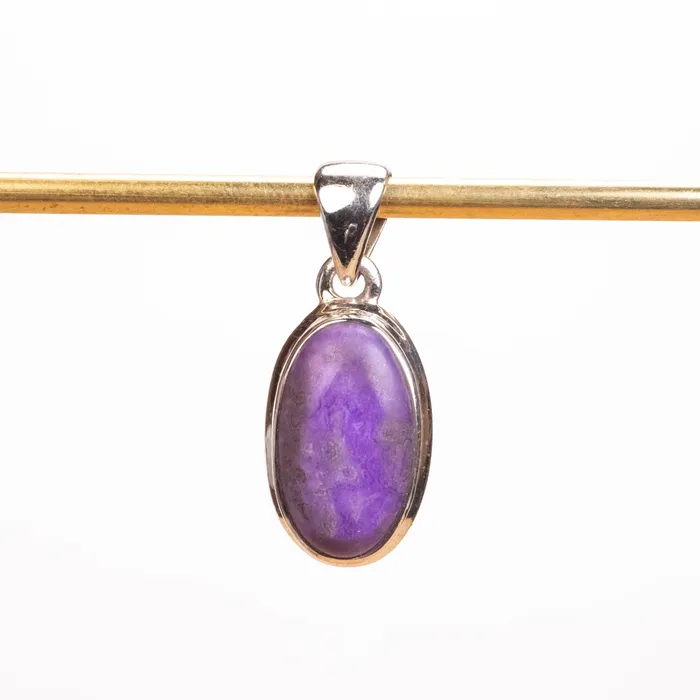 Necklaces InnerVision Crystals Sugilite Pendant 348 g 26x11mm 925 Silver