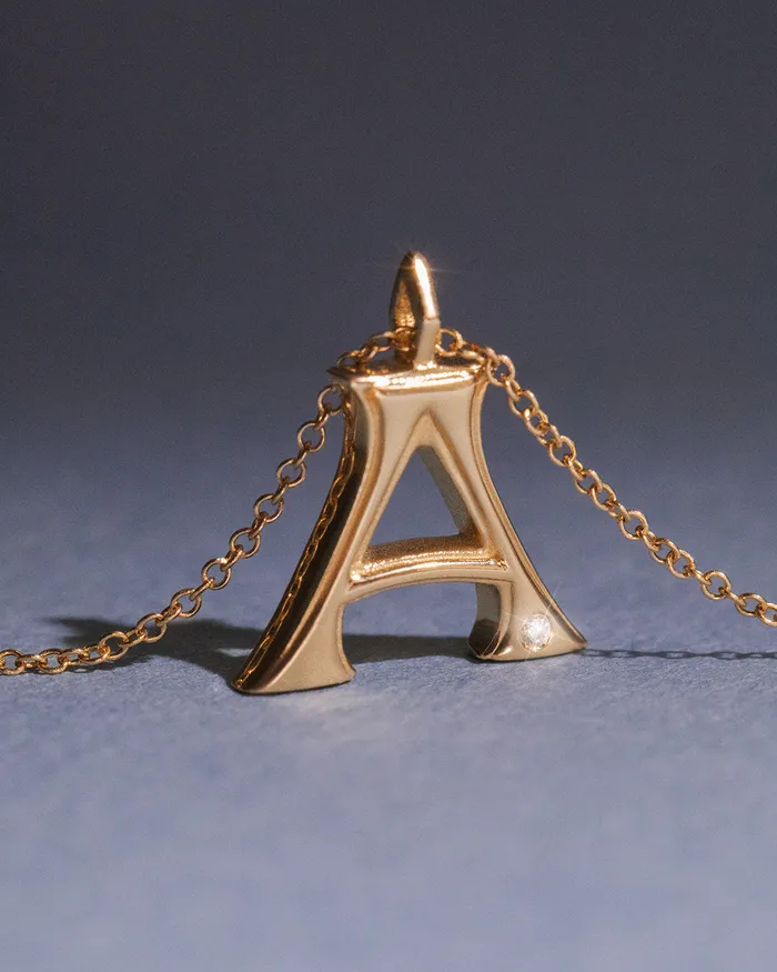 Necklaces Luv Aj Fine The Initial Charm Necklace Vintage