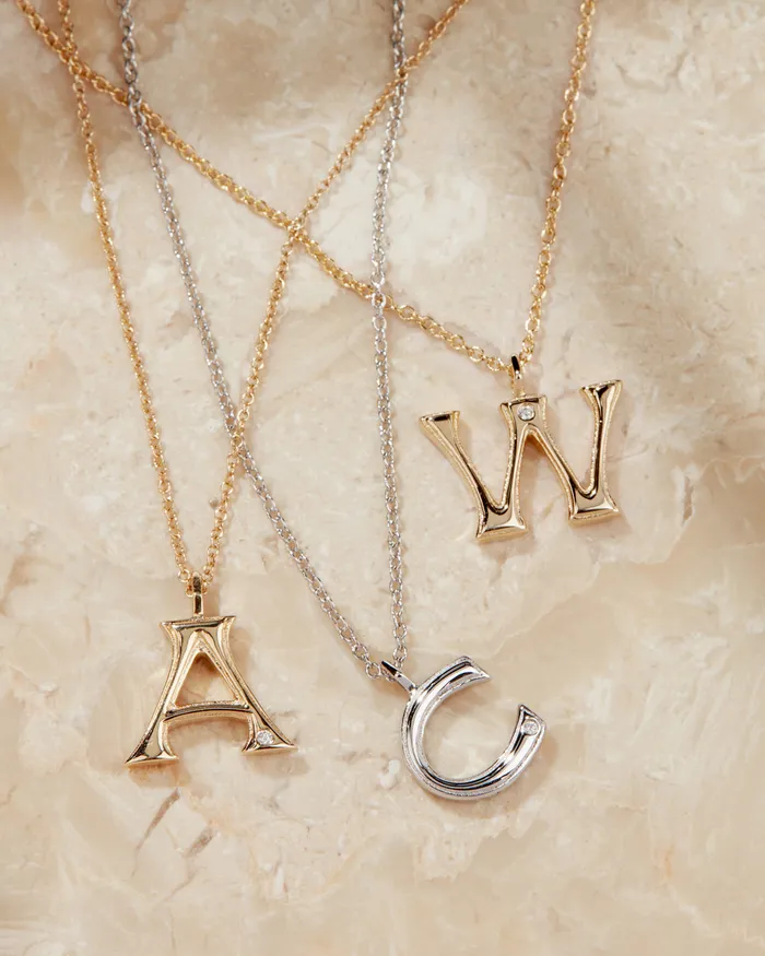 Necklaces Luv Aj Fine The Initial Charm Necklace Vintage