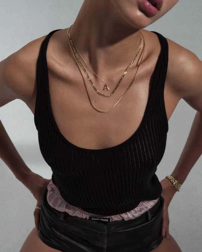 Necklaces Luv Aj Fine The Initial Charm Necklace Vintage