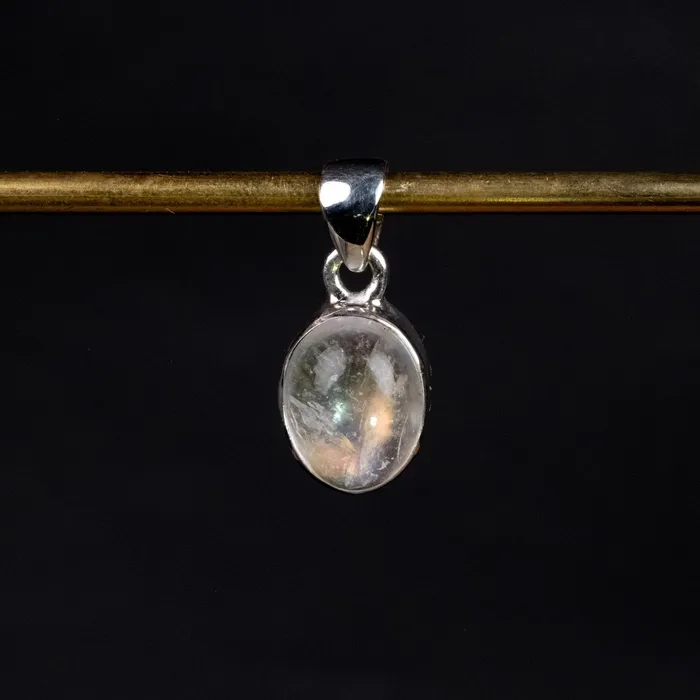 Necklaces Madagascar Rainbow Moonstone Pendant 258 g 22x10mm 925 Silver InnerVision Crystals Necklaces Madagascar Rainbow Moonstone Pendant 258 g 22x10mm 925 Silver InnerVision Crystals