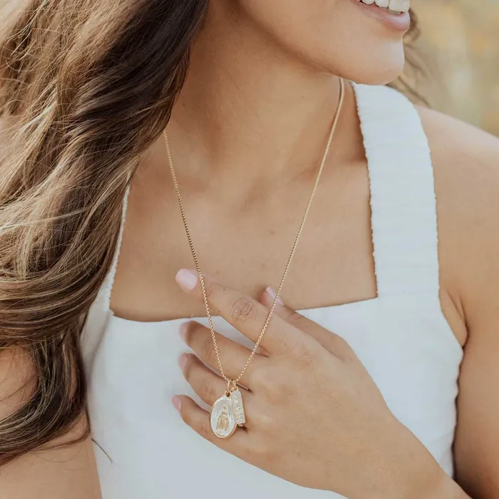 Necklaces My Saint My Hero Lourdes Miraculous Mary Necklace