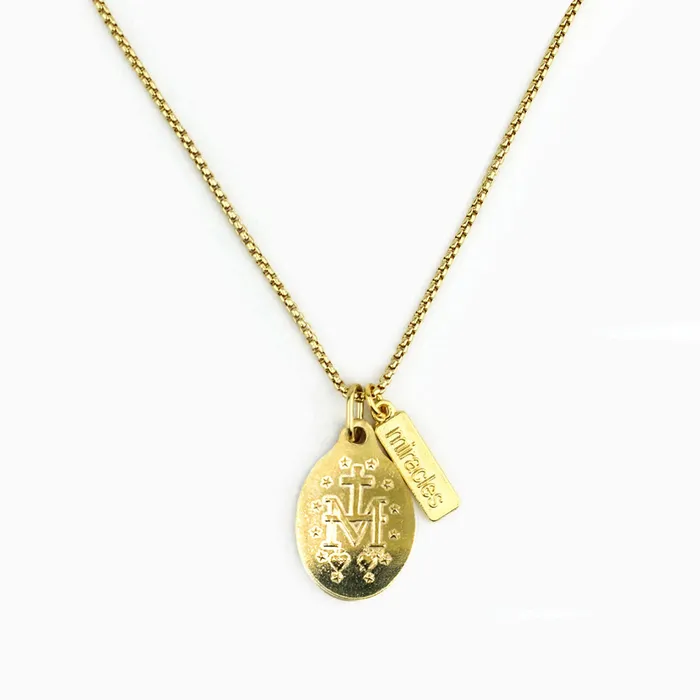 Necklaces My Saint My Hero Lourdes Miraculous Mary Necklace