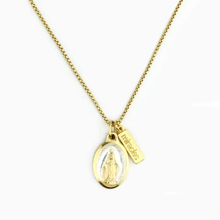 Necklaces My Saint My Hero Lourdes Miraculous Mary Necklace