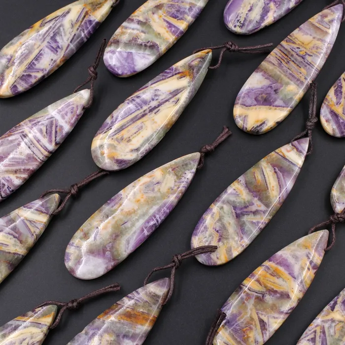 Necklaces Natural Petrified Purple Fluorite Pendant Teardrop Natural Stone Pendant Side Drilled Long Multi Color Purple Yellow Green Stone Focal Bead Intrinsic Trading Necklaces Natural Petrified Purple Fluorite Pendant Teardrop Natural Stone Pendant Side Drilled Long Multi Color Purple Yellow Green Stone Focal Bead Intrinsic Trading